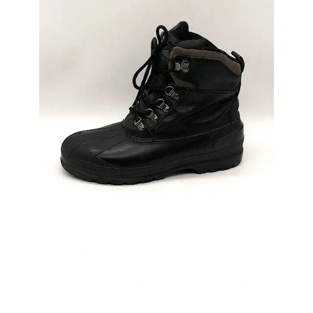 Itasca Boots Womens Black 6 Winter Leather Shoe Thinsulate Insulation 641292